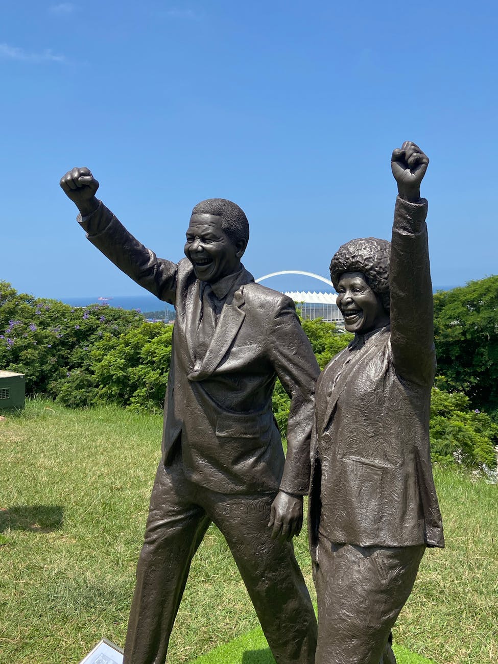 historic sculpture under blue sky